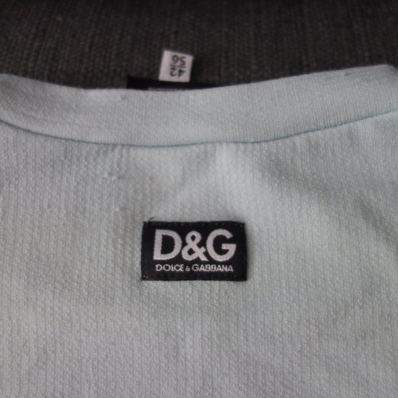 Dolce & Gabbana Turquoise T-Shirt Size 42/56 - Picture 8 of 13